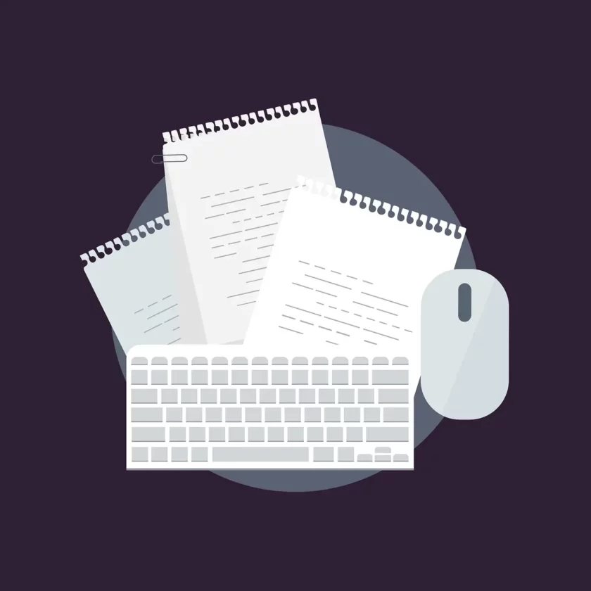 Illustration documents administratifs